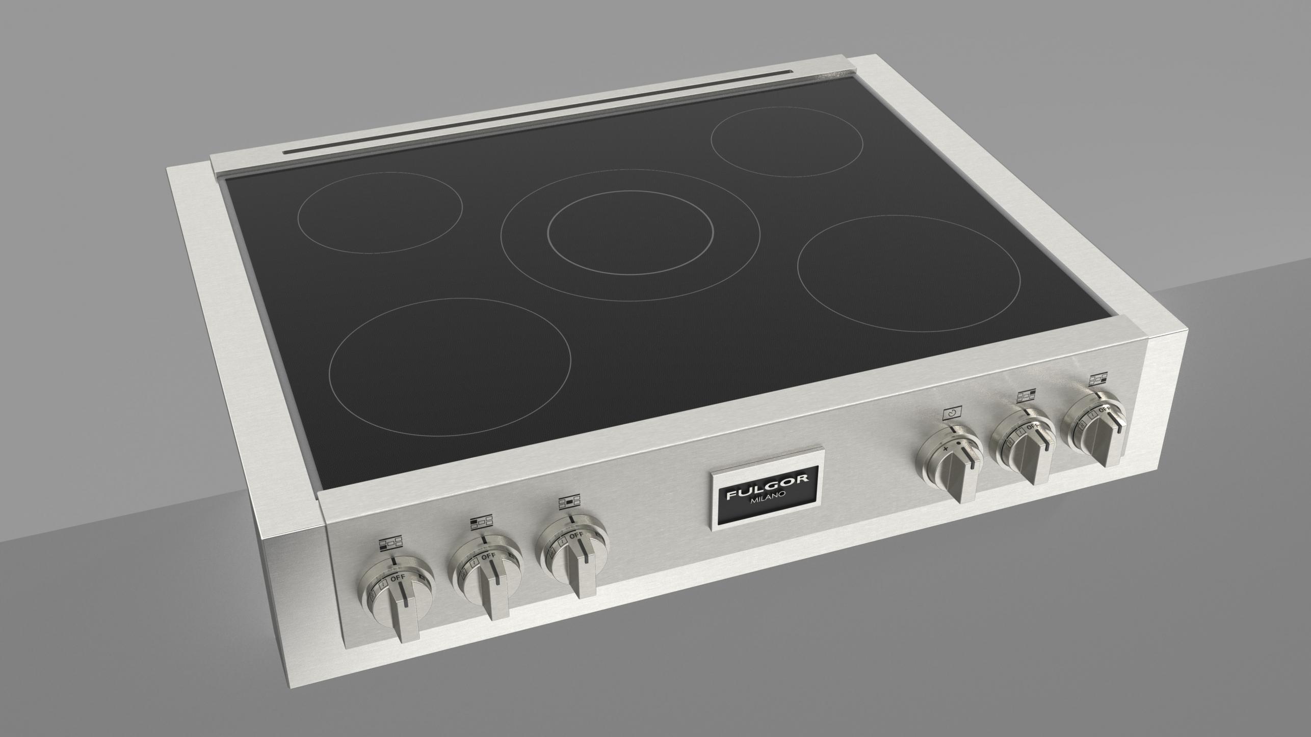 36" INDUCTION RANGE TOP Fulgor Milano